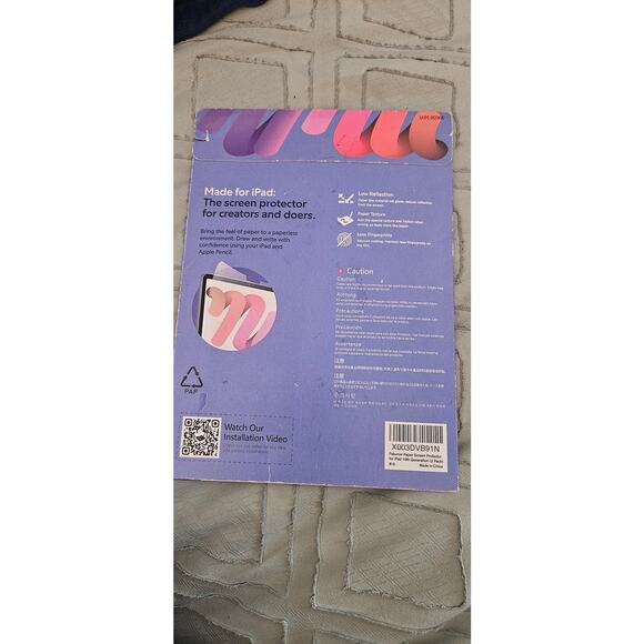 Favunor Screen Protector for iPad 10th Gen (10.9 inch) - Picture 2 of 2